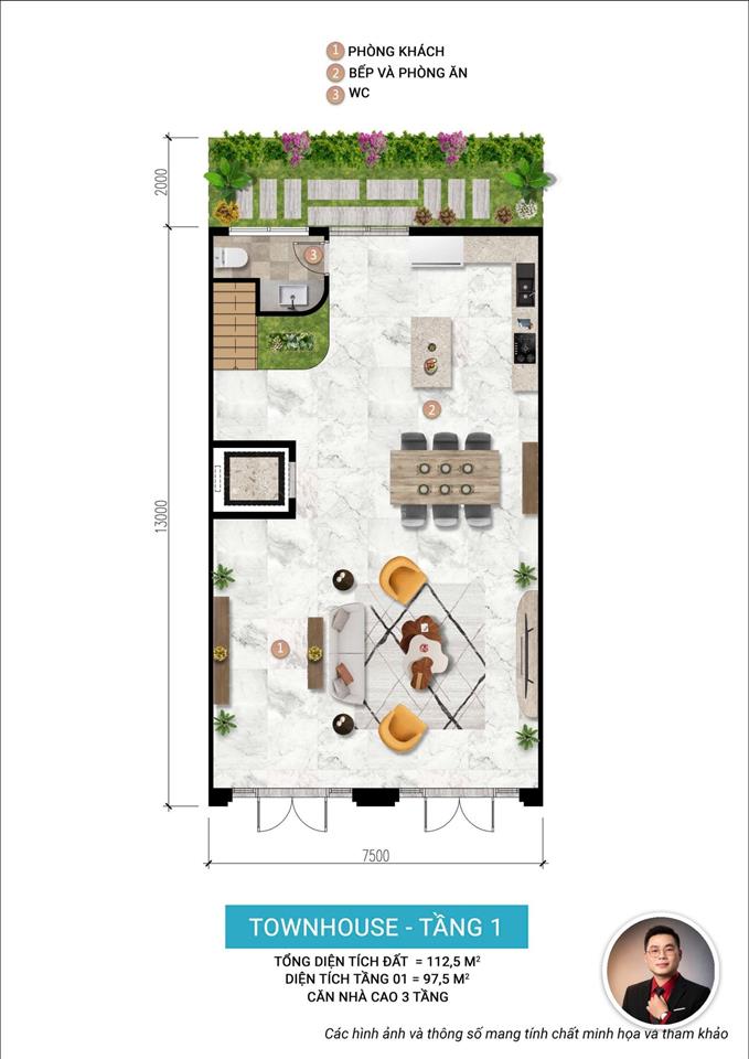 Bán nhà 3 tầng, charmora city, 16,844 tỷ, dt 138.9m2, 3pn, 4wc