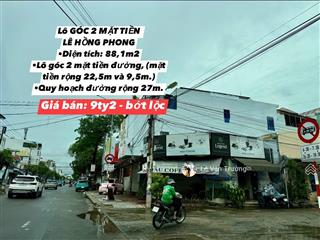 Bán lô góc siêu đẹp tại lê hồng phong  nha trang  giá 9ty2