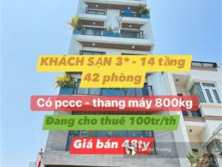 Bán tòa khách sạn 14 tầng, 42 phòng, cách biển nha trang chỉ 300m