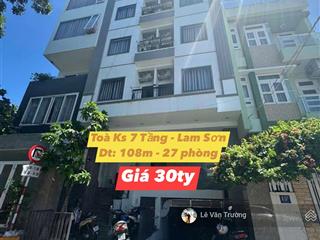 Toà nhà căn hộ  đường lam sơn  có dòng tiền 120tr/th