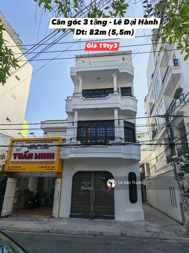 Nhà có mặt tiền kinh doanh  lê đại hành  dt 82m giá 19ty3