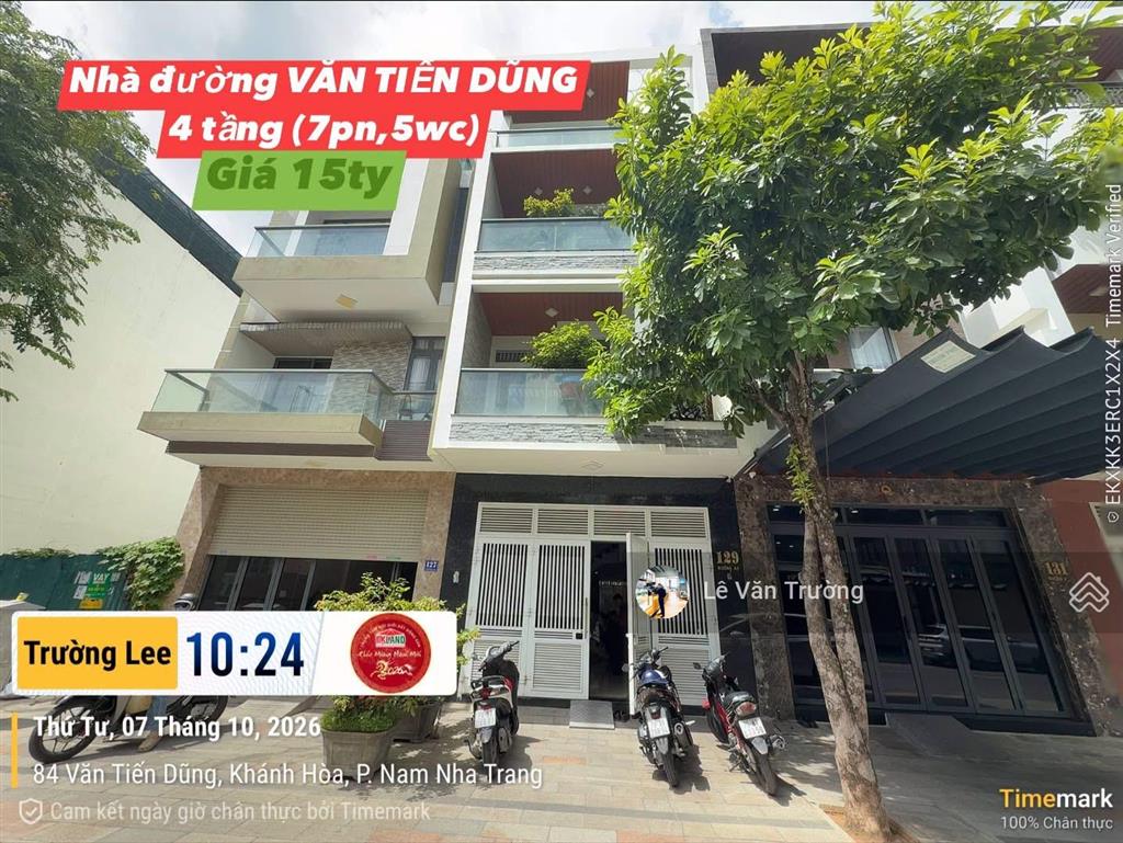 Bán căn nhà 4 tầng vcn phước hải đường văn tiến dũng