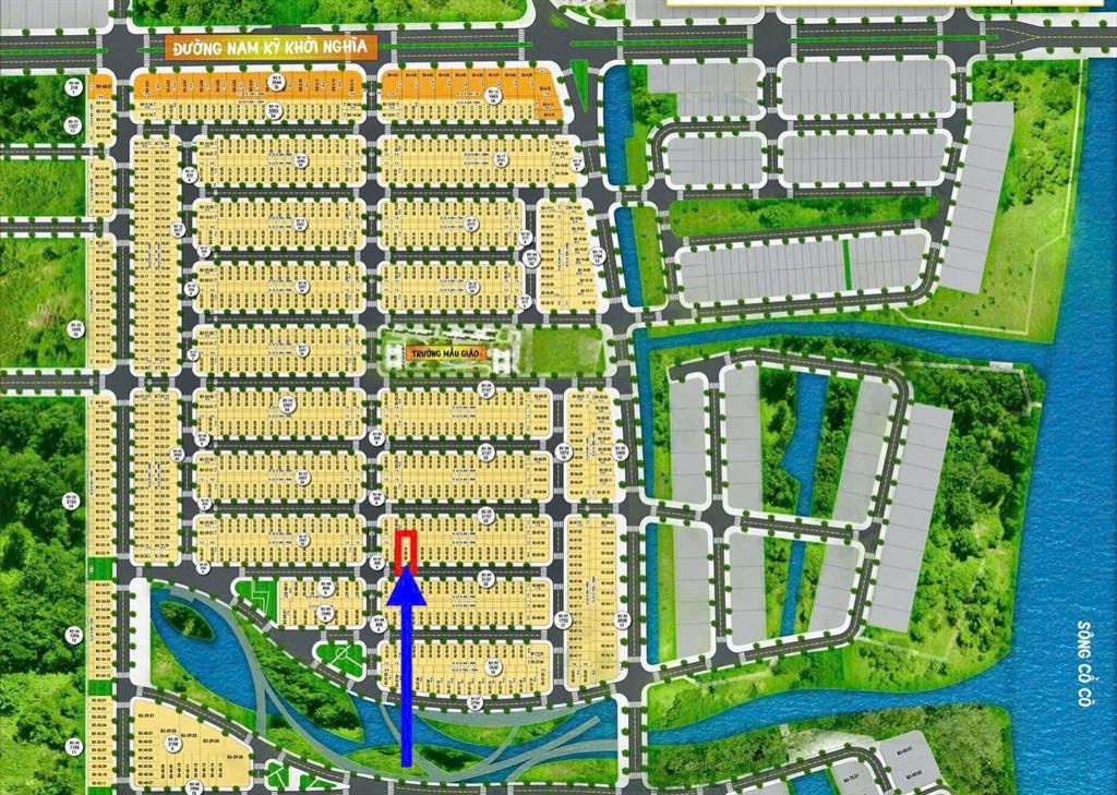 La bàn land bán lô đất v5 gia rẻ fpt city vị trí đẹp trục thông shophouse khu dân cư hiện hữu