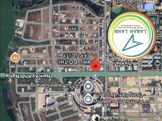 Quá rẻ la bàn land bán lô góc 2 mặt tiền giá tốt nhất kđt fpt hiện tại