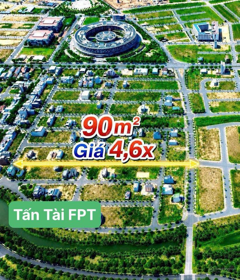 1 lô duy nhất đất fpt đà nẵng giá sập hầm lô 108m² mặt tiền 6m, khu kinh doanh giá 4ty550
