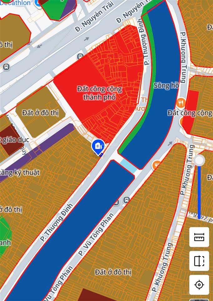 Giá đầu tư giảm 5 tỷ  bán nhà mặt sông tô lịch, mặt phố thượng đình, lô góc 135m2*8m mtsát royal