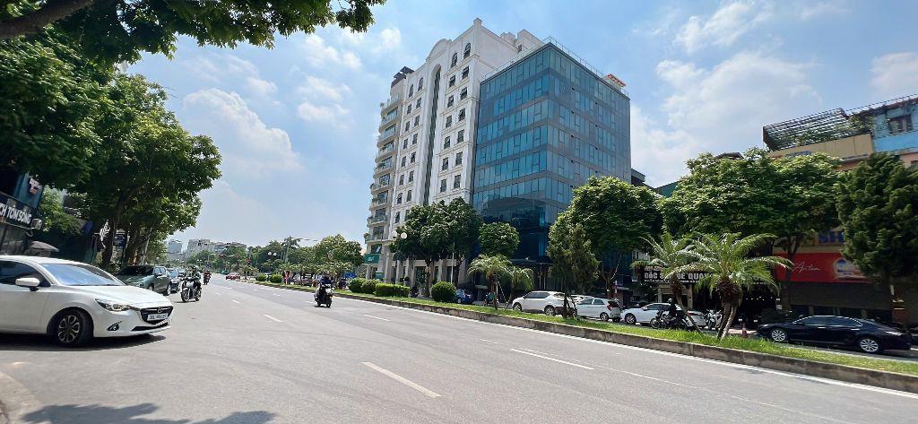 TÒA BUILDING LÔ GÓC PHỐ HỒNG TIẾN 145M, 10T, MT8M, DÒNG TIỀN KHỦNG, GẦN CẦU TRẦN HƯNG ĐẠO.
