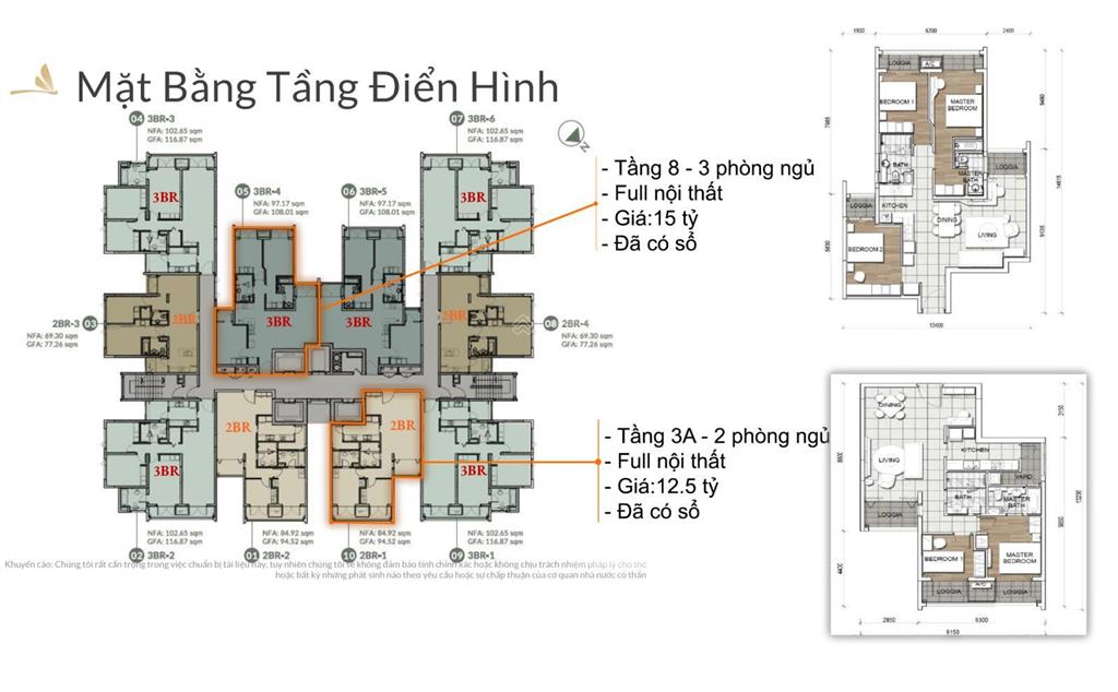 Bán căn hộ cao cấp zenity quận 1  3 phòng ngủ full nội thất