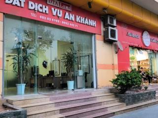 Cho thuê shop chân đế tòa 18t1, the golden an khánh, 89 m2, mặt đường chính