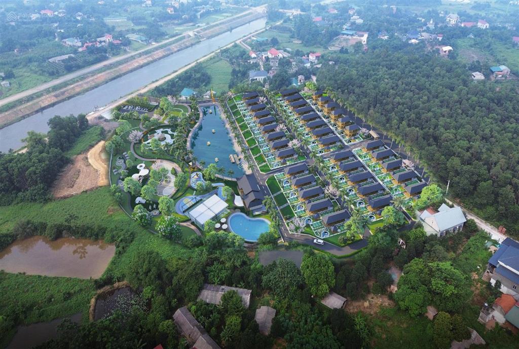 Đất ba vì 110m2 mặt tiền 7m view núi tản và sát suối hai chỉ hơn 1 tỷ