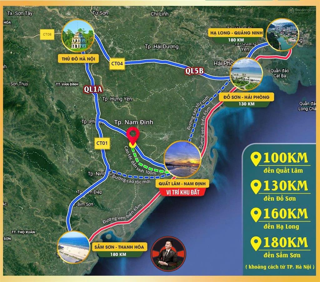 Bán lô góc 166m2 mặt tiền 7m tại quất lâm sát flamingo 1.x tỷ