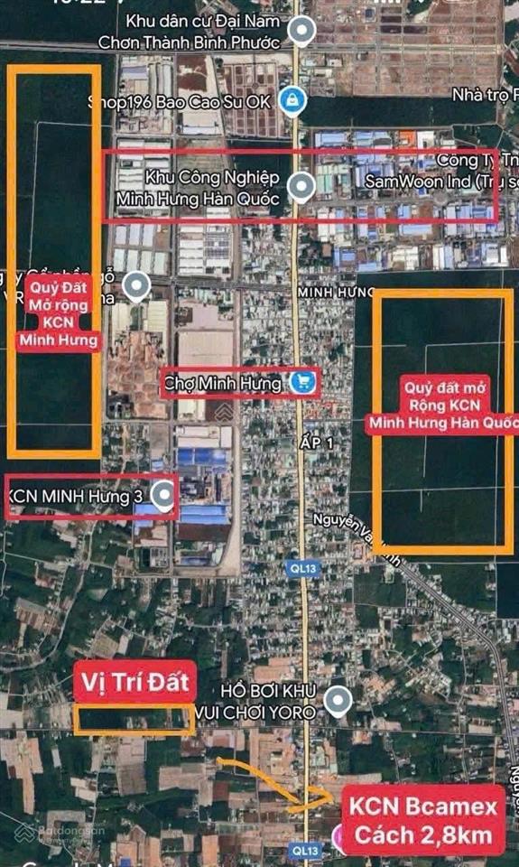 Giảm sốc 550tr bán gấp lô góc 420m2 mặt tiền đường cao bá quát kế chợ chơn thành, giá chỉ 2 tỷ nhỏ