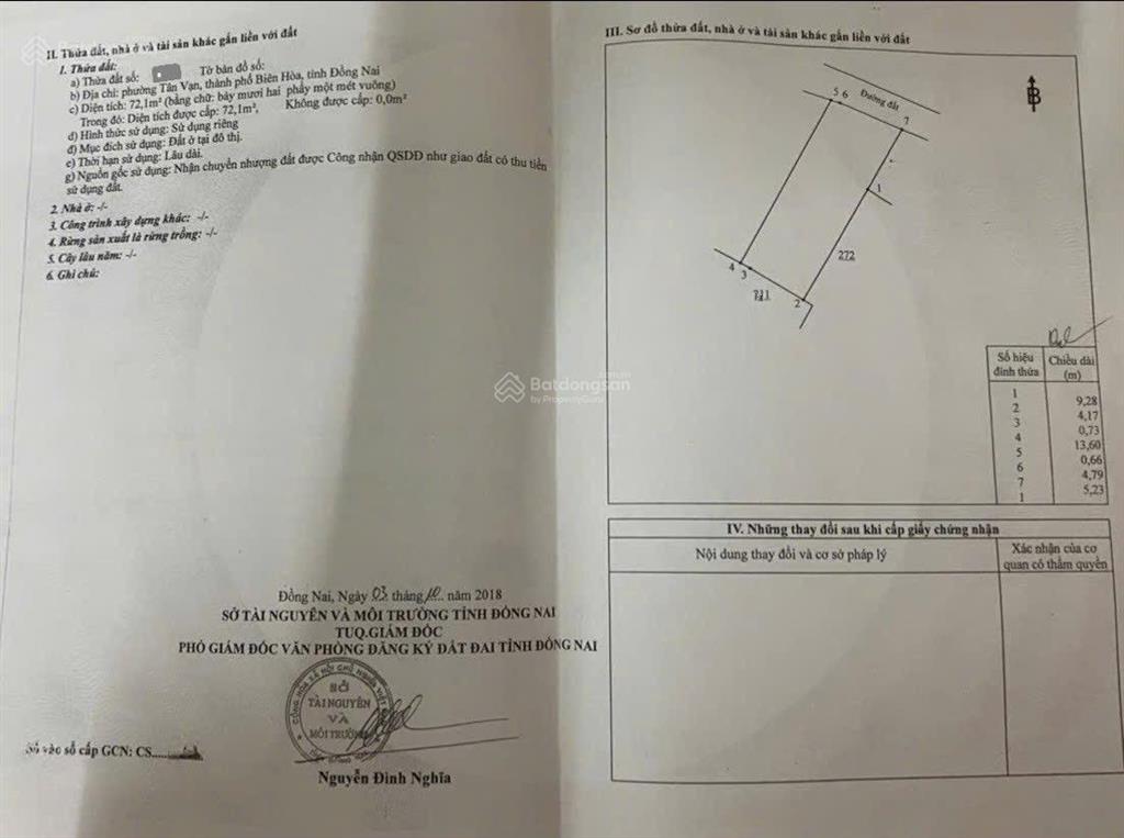 Giảm hơn 200tr còn 2,69 tỷ bán căn nhà 3pn 72.1m2 p.tân vạn, tp.biên hoà, cách làng đh thủ đức 4km