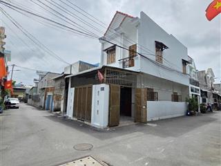 Bán nhà căn góc 2 mặt tiền đường nhựa, nhà 1 trệt 1 lầu p. an phú, tp. thuận an, giá chỉ 3,59tỷ tl