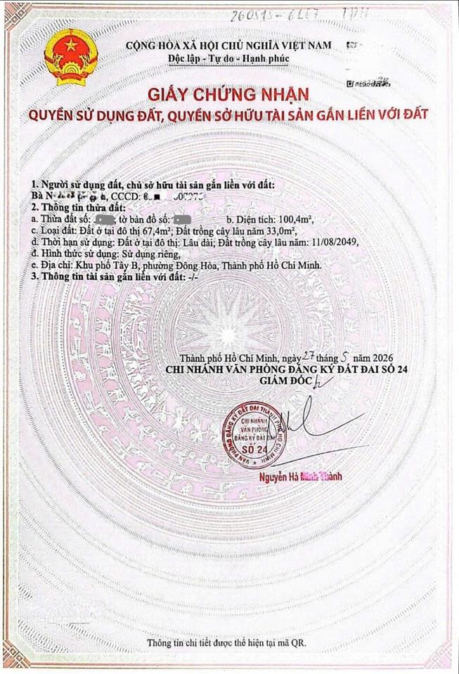 Bán lô đất ngang 5,16m ngay sau go dĩ an, đường 7m thông, ô tô tránh nhau, giá chỉ 4,88 tỷ tl
