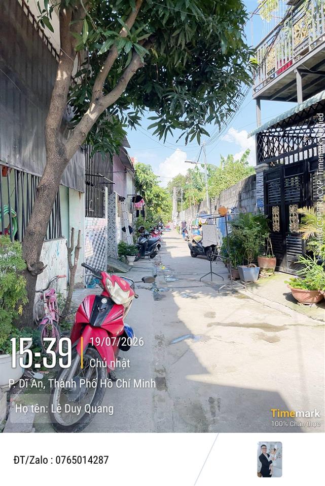 Bán lô đất 151,5m2 trung tâm dĩ an, gần ngã tư chiêu liêu 450m, ngang 4m nở hậu 5m, giá chỉ 2,49 tỷ