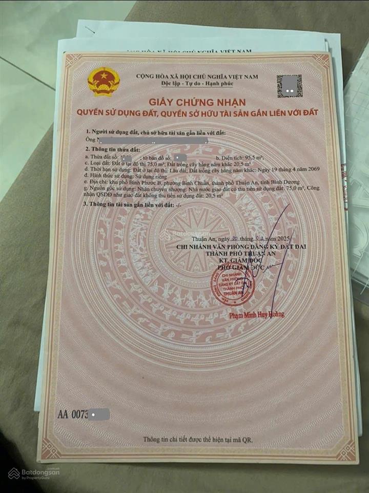 Bán gấp nhà 1 trệt 1 lầu, đường ô tô bình chuẩn thuận an 95,5m2 có 3pn. giá 3,55 tỷ (thương lượng)