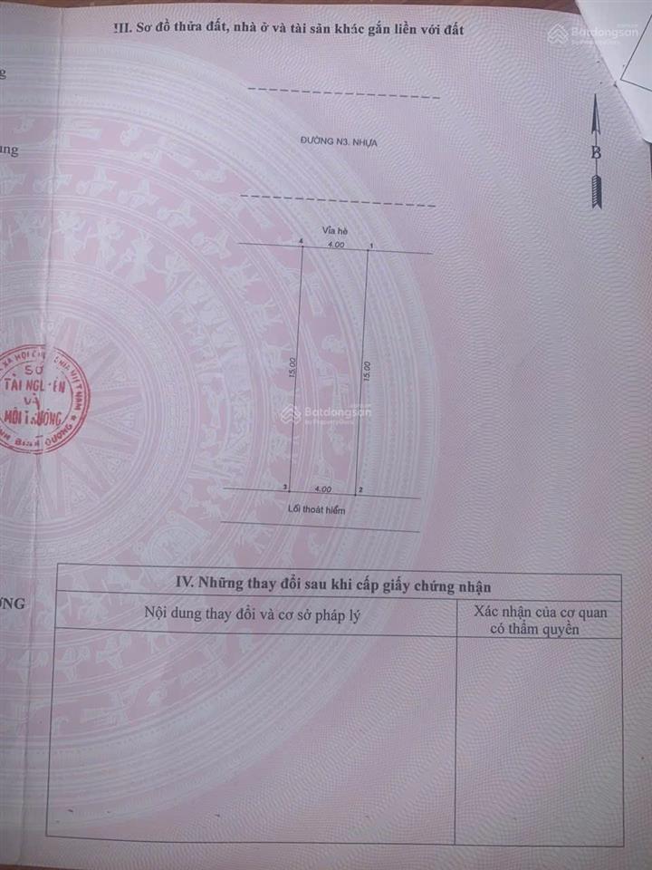Bán rẻ lô đất kdc đối diện chung cư bcons solary tp. dĩ an. giá 3,33 tỷ (còn thương lượng)