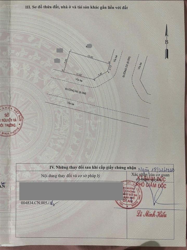 Bán rẻ lô góc 2 mặt tiền ngang 7,55m, kdc pht9 liền kề làng đhqg đông hoà dĩ an. giá 6,11 tỷ tl