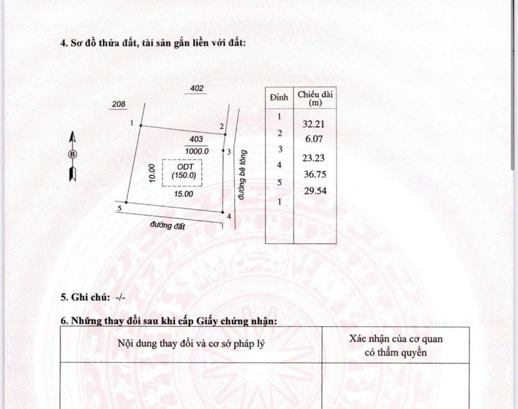 Bán 1000m2 vườn dừa thổ cư có sẵn nhà, tường, hồ nước