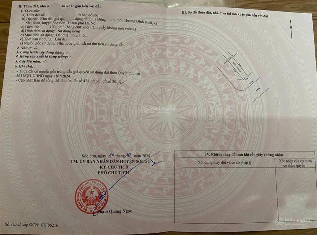 **cơ hội hiếm  lô đất vàng cho nhà đầu tư nhanh nhạy**