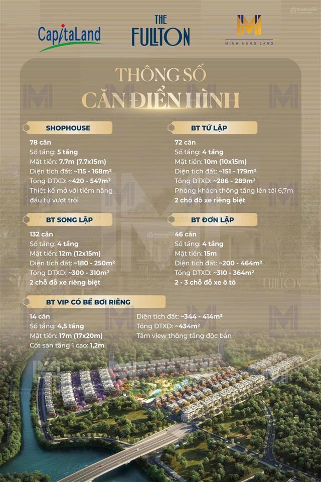 Chính chủ cần bán cắt lỗ 2 tỷ so với giá hợp đồng mua bán căn song lập diện tích 180m fullton