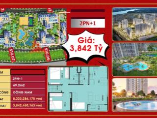 Bán căn hộ 2pn tại the origami, 3,842 tỷ, 69m2, q9, hcm  hàng hiếm!