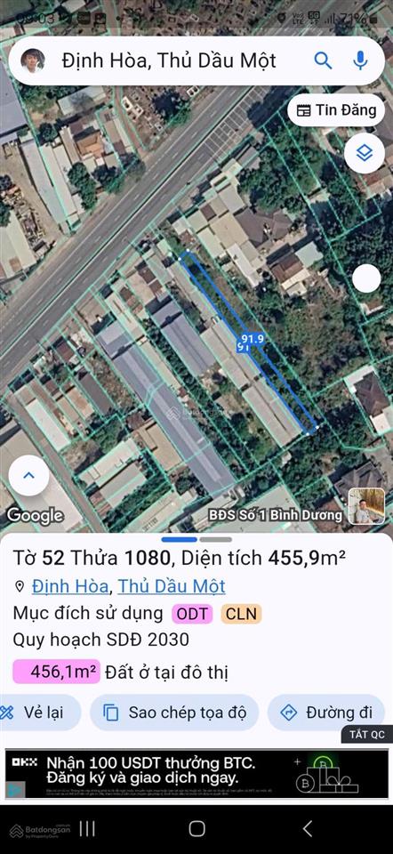 Cần ra gấp lô đất 12 m mặt tiền dt 741 vị trí cực vip