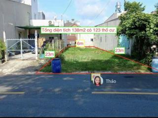 Sát bên trạm y tế  mt vũ duy chí ttcc. 138m2 nở hậu. pháp lý rõ ràng. gọi em mua đất