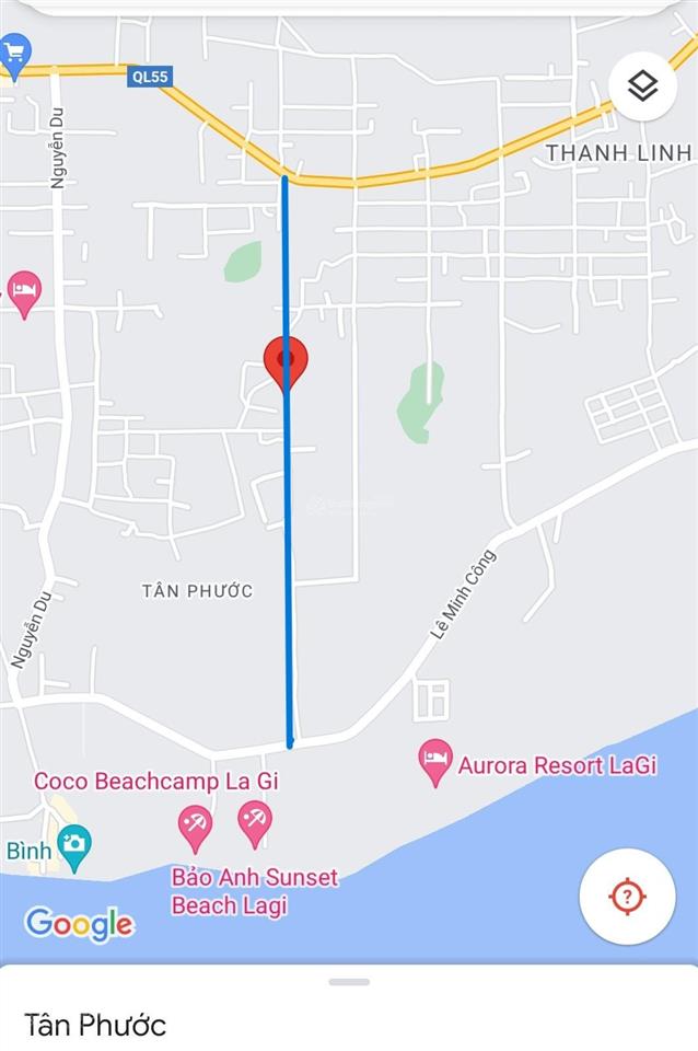 Bán 2409m2 đất gần biển  ngang 20m  dài 120m  đường nhánh lê minh công