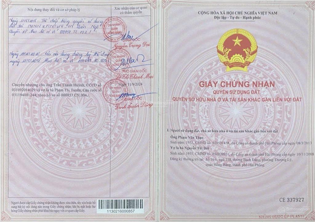 Bán nhà căn góc tdc xi măng  sở dầu  hồng bàng  hải phòng