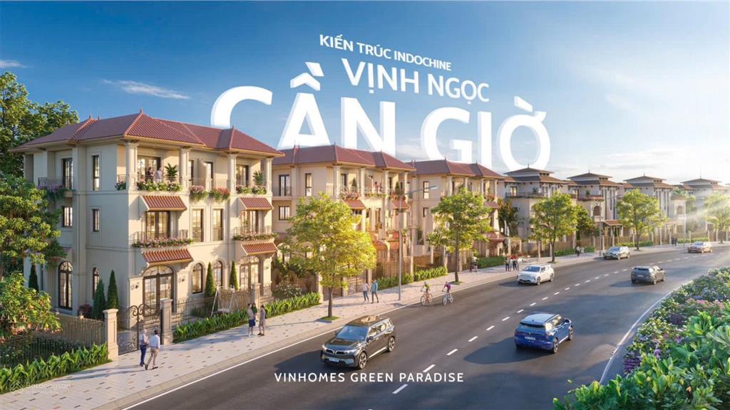 Bán biệt thự vinhomes green paradise cần giờ dt 100m2 giá 11 tỷ e. phong 0969 263 ***