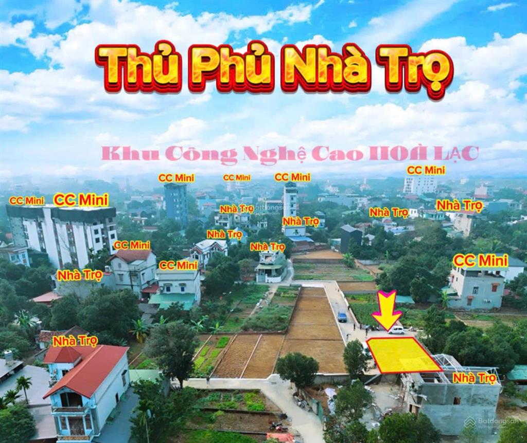 Chính chủ bán lô đất 100m² trung tâm đô thị vệ tinh hòa lạc