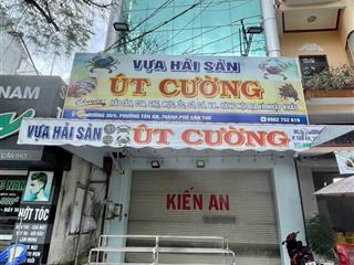 Cho thuê nhà 1 trệt 2 lầu mặt tiền đường 30 tháng 4 cần thơ giá 14 triệu