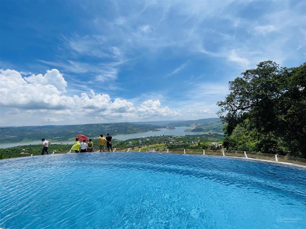 1686m2 đất săn mây, view đồi sông, giá 813 triệu/1000m2,sẵn vườn sầu riêng càfê, tân hà, gần đà lạt