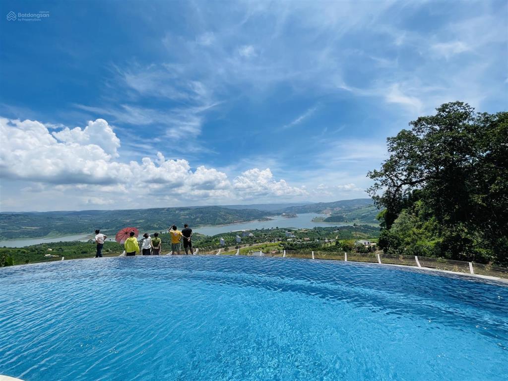 1686m2 đất săn mây, view đồi sông, giá 813 triệu/1000m2,sẵn vườn sầu riêng càfê, tân hà, gần đà lạt