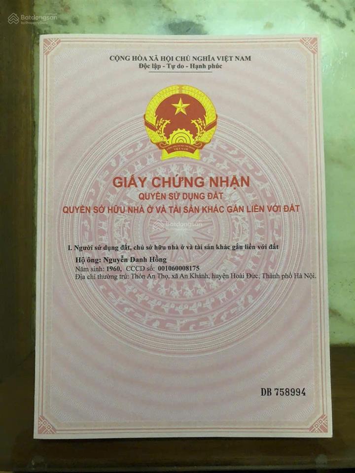 Đất dịch vụ xã an khánh, đường thăng long victory
