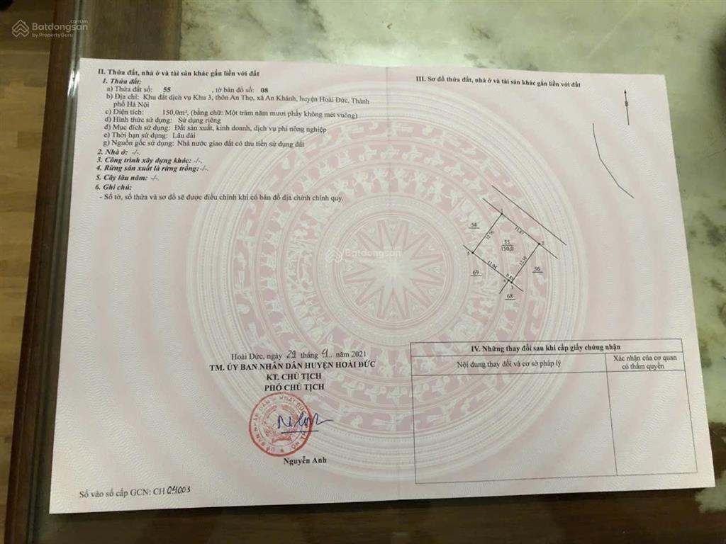 Đất dịch vụ xã an khánh, đường thăng long victory