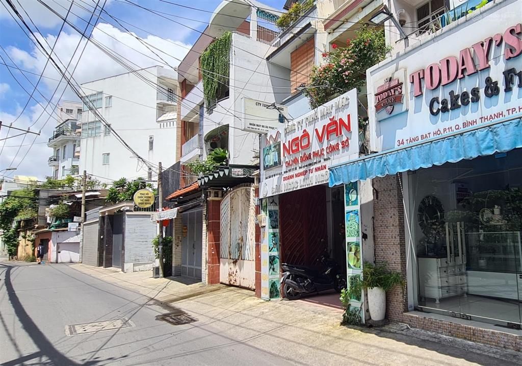 Bán nhà p11, bình thạnh  nhà mặt tiền kinh doanh  dt 88m2