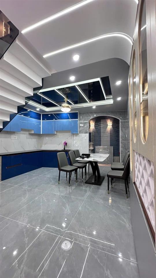 Nhà  hẻm xe tải khu phân lô Bình Thành gần chợ sát bên khu dân cư VL 54m2-5 Tầng 6 Tỷ 1