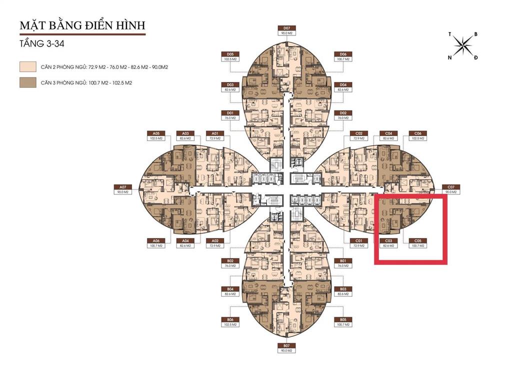Chính chủ cần tiền trả nợ bán gấp căn hộ the queen, 119 triệu / m2, 82.6 m2, view đẹp, giá tốt