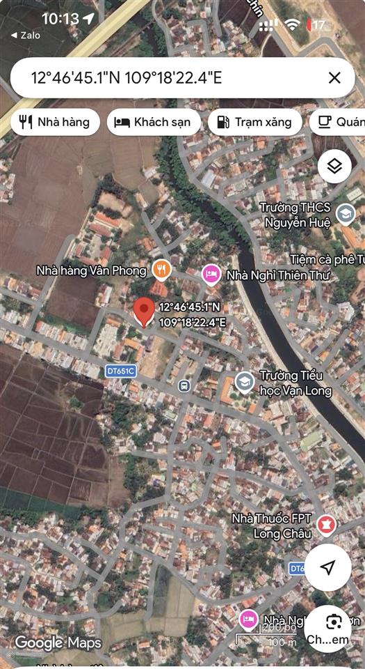 Bán đất sau uỷ ban xã tu bông giá 14,5 triệu trên mét vuông thôn long hòa khánh hòa