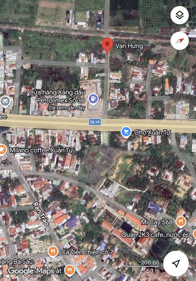 Bán 2 lô đất tại chợ xuân tự, tu bông khánh hoà cũ 102 m2/lô , pháp lý đầy đủ gần trường học