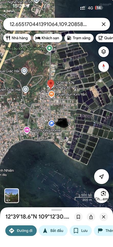 Bán đất gần biển tại xuân tự vạn hưng, 23,5 triệu / m2, 328,5 m2 ngang 10m tách đc hai lô