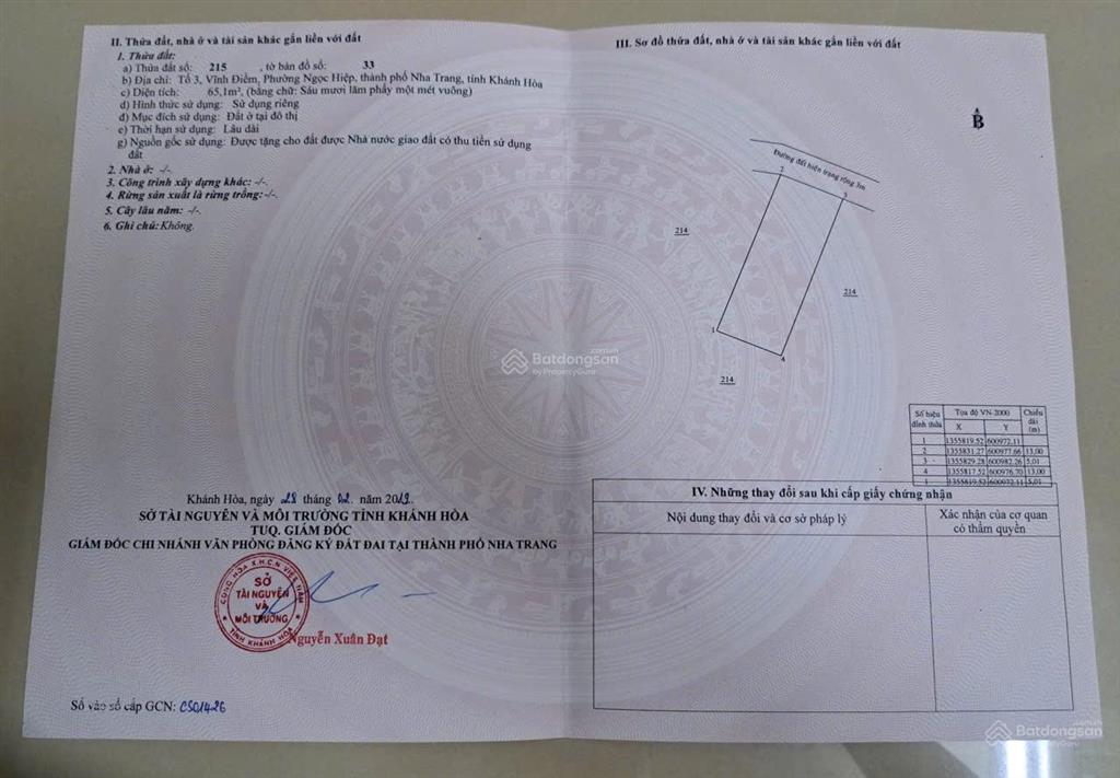 Hiếm ngọc hiệp kim bồng giá đầu tư 1tỷ390 65m2 full đất ở đô thị sổ hồng vuông vức