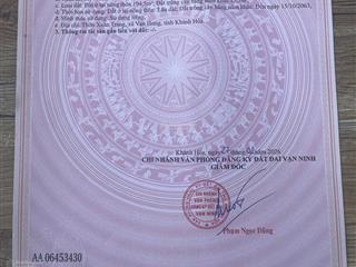 Bán đất thổ cư vạn hưng  vạn ninh. vị trí thôn xuân trang, xã vạn hưng, vạn ninh, khánh hòa