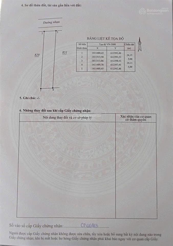 Bán lô đất đẹp vạn ninh giá chỉ 16 triệu/m2 (tổng 1,92 tỷ) diện tích 120m2 sổ hồng công chứng