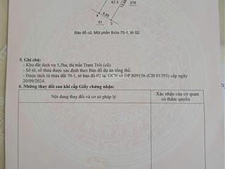 Bán đất tại thị trấn trạm trôi, huyện hoài đức, hà nội, giá thỏa thuận, 67,3 m2, hàng hiếm!