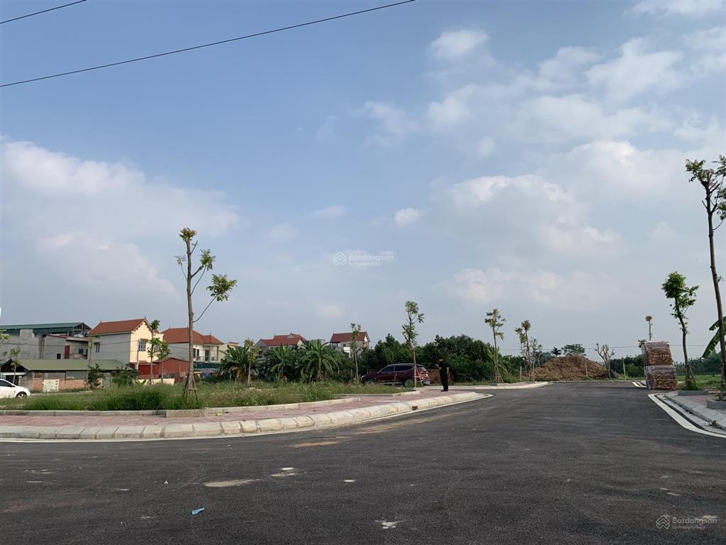 Đất đấu giá hồng hà, đan phượng(nay thuộc xã ô diên) hà nội. diện tích 85m² (lô góc view vườn hoa)