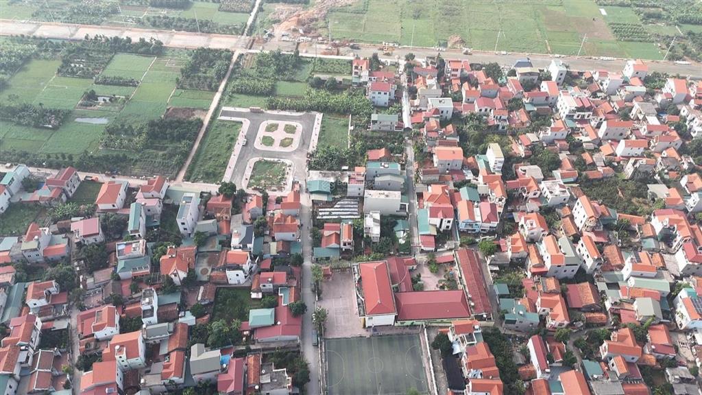 Đất đấu giá hồng hà, đan phượng(nay thuộc xã ô diên) hà nội. diện tích 85m² (lô góc view vườn hoa)